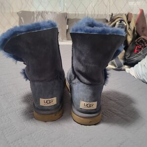 UGG Women's Navy Sheepskin Boots